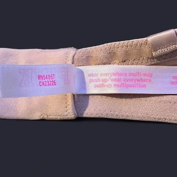 Victoria’s Secret PINK ⭐️ Nude Wear Everywhere Strapless Push-Up Bra - Picture 5 of 6